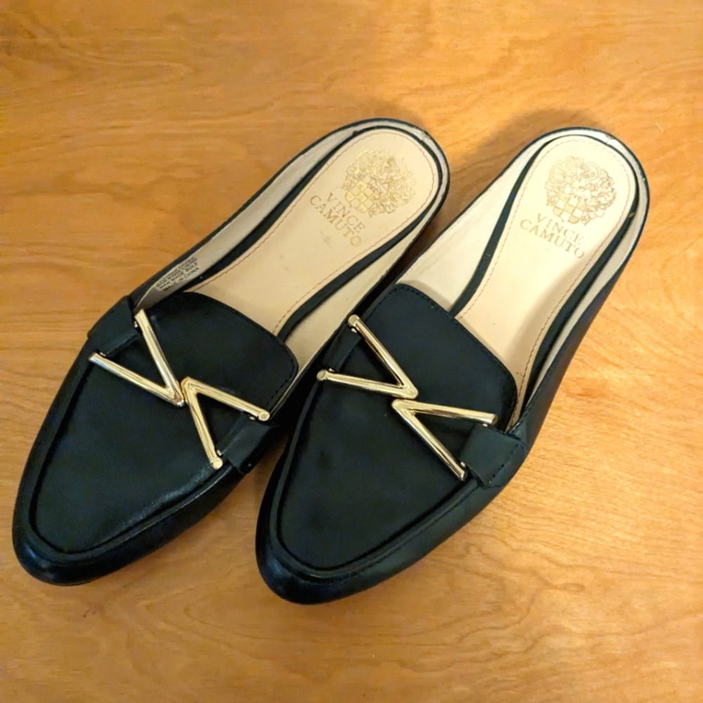 Vince Camuto Jackson Buckle Mules, size 38
